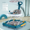 Baby Walker with Canopy & Interactive Toy Tray – Padded Activity Walker for Infants & Toddlers