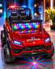 Kids Electric Police Jeep Ride-On Car with LED Lights, Music & Remote Control